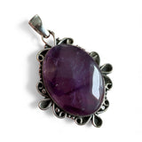 Amethyst Solid 925 Sterling Silver Pendant