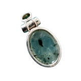 Scheelite & Amethyst Solid 925 Sterling Silver Pendant