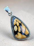 Peanut Jasper Solid 925 Sterling Silver Pendant