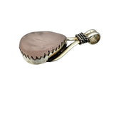 Rose Quartz Solid 925 Sterling Silver Pendant