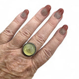 Prehnite Ring – Solid 925 Sterling Silver 5