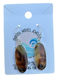 Montana Agate Solid 925 Sterling Silver Earrings