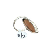 Sunstone Solid 925 Sterling Silver Ring 9.5