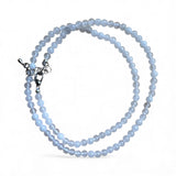 White Jade 4 mm Beaded Necklace