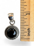 Black Onyx Solid 925 Sterling Silver Pendant