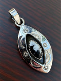 White Buffalo Shadow Box Solid 925 Sterling Silver Pendant