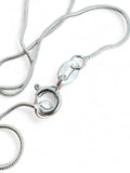 Fordite Solid 925 Sterling Silver Pendant with 18 inch chain necklace