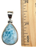 Caribbean Larimar Solid 925 Sterling Silver Pendant