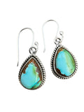 Sonoran Gold Turquoise Solid 925 Sterling Silver Earrings