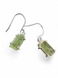 Rough Green Kyanite Solid 925 Sterling Silver Earrings