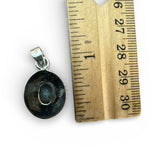 Faceted Rainbow Moonstone Solid 925 Sterling Silver Pendant