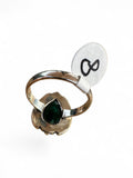 Emerald Solid 925 Sterling Silver Ring 8