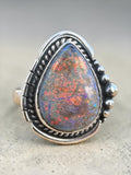 Monarch Opal Solid 925 Sterling Silver Ring 6.5
