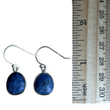 Faceted Sodalite Solid 925 Sterling Silver Earrings