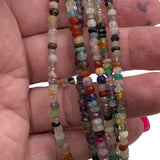 Mixed Gem 3-4 mm Beaded Necklace