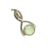 Faceted Chalcedony Solid 925 Sterling Silver Pendant