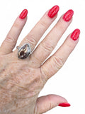 Copper Agate Solid 925 Sterling Silver Ring 8.5