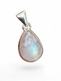 Rainbow Moonstone Solid 925 Sterling Silver Pendant
