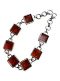 Baltic Amber Solid 925 Sterling Silver Bracelet