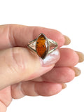 Baltic Amber Solid 925 Sterling Silver Ring 9