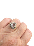 Herkimer Diamond Solid 925 Sterling Silver Ring 8