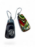 Fordite Detroit Agate Solid 925 Sterling Silver Earrings