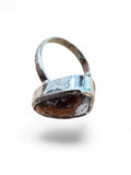 Copper Agate Solid 925 Sterling Silver Ring 8.5