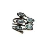 Swiss Blue Topaz Solid 925 Sterling Silver Ring 7