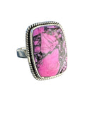 Kingman Cherry Blossom Dahlia Solid 925 Sterling Silver Ring 5