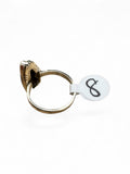 White Buffalo Solid 925 Sterling Silver Ring 8