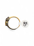 Citrine & Amethyst Solid 925 Sterling Silver Ring 8.5