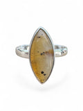 Montana Agate Solid 925 Sterling Silver Ring 9.5