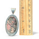 Rhodonite Solid 925 Sterling Silver Pendant