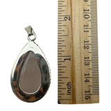 Rose Quartz Solid 925 Sterling Silver Pendant