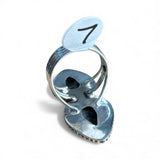 White Buffalo Solid 925 Sterling Silver Ring 7