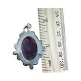Amethyst Solid 925 Sterling Silver Pendant