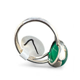Green Onyx Solid 925 Sterling Silver Ring 7