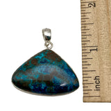 Shattuckite Solid 925 Sterling Silver Pendant