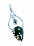 Ocean Jasper & Prasiolite Solid 925 Sterling Silver Pendant