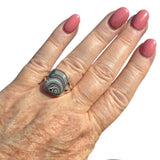 Fordite Solid 925 Sterling Silver Ring 8.5
