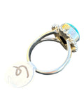 Kingman Turquoise Solid 925 Sterling Silver Ring 6