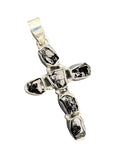 Cross Shungite Solid 925 Sterling Silver Pendant