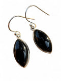 Black Onyx Solid 925 Sterling Silver Earrings