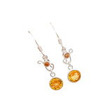 Citrine Solid 925 Sterling Silver Earrings