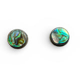 Abalone Solid 925 Sterling Silver stud Earrings