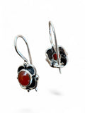 Carnelian Solid 925 Sterling Silver Earrings