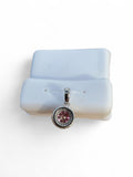 Pink Tourmaline & moissanite Solid 925 Sterling Silver Pendant