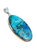 Shattuckite Solid 925 Sterling Silver Pendant