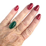 Green Onyx Solid 925 Sterling Silver Ring 7