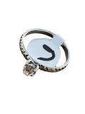 Herkimer Diamond solitaire stacking Solid 925 Sterling Silver Ring 6